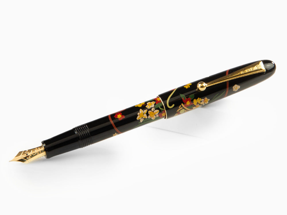 Stylo Plume Namiki Nippon Art Flower Basket, Attributs or, FN-5M-HA