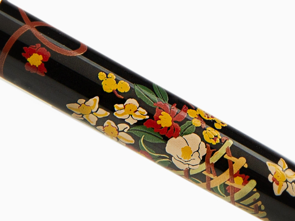 Stylo Plume Namiki Nippon Art Flower Basket, Attributs or, FN-5M-HA