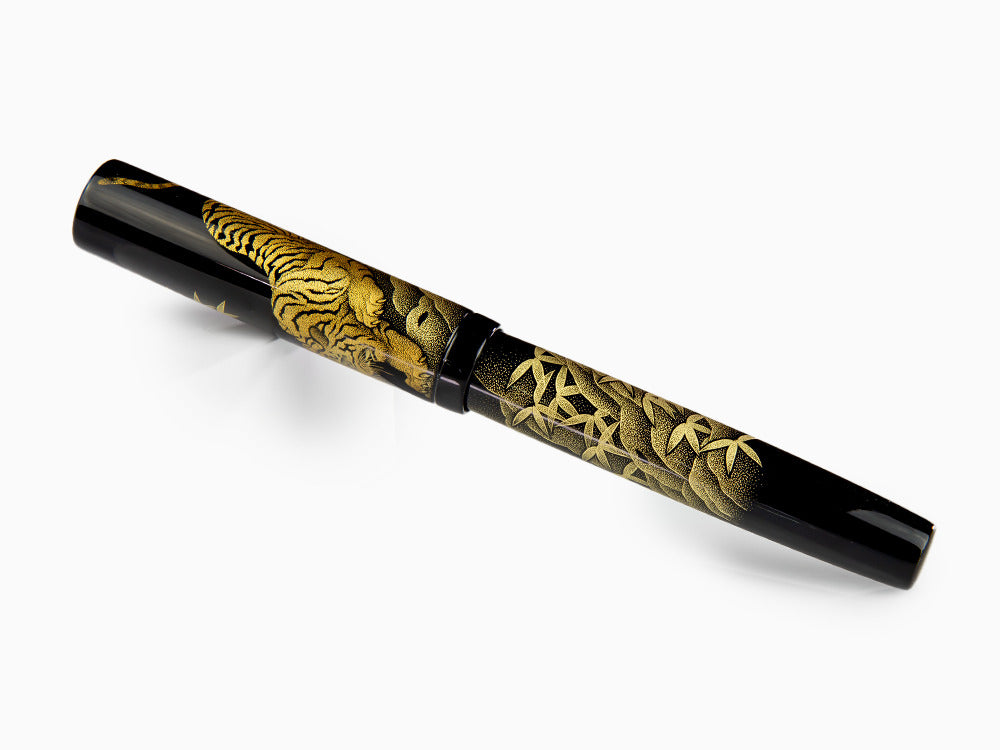 Stylo Plume Namiki Chinkin Tiger, Laque Urushi, Attributs or