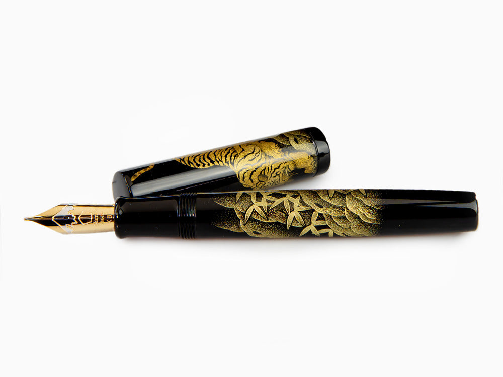 Stylo Plume Namiki Chinkin Tiger, Laque Urushi, Attributs or