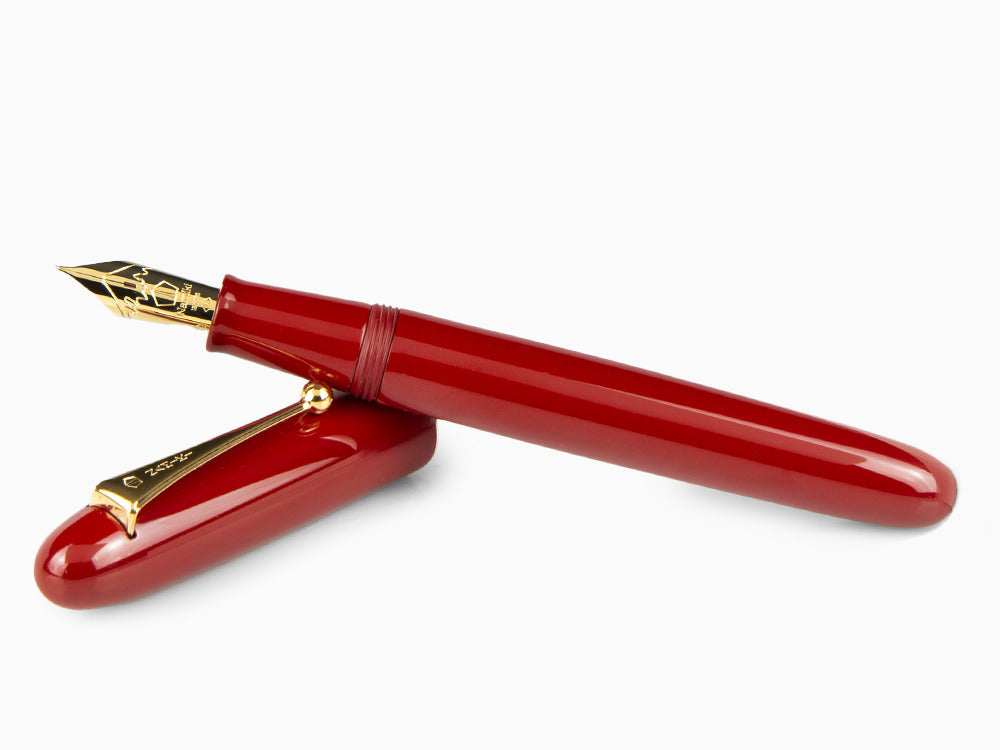 Stylo Plume Namiki Yukari Urushi Laque Vermillon No.20, Or, FNK-128S-R