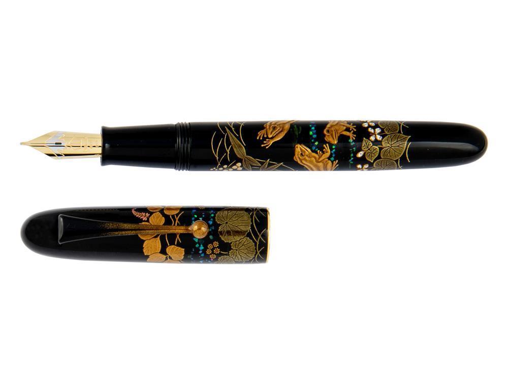 Stylo Plume Namiki Yukari Royale Frog, Laque Urushi, Or, Taka Maki-e