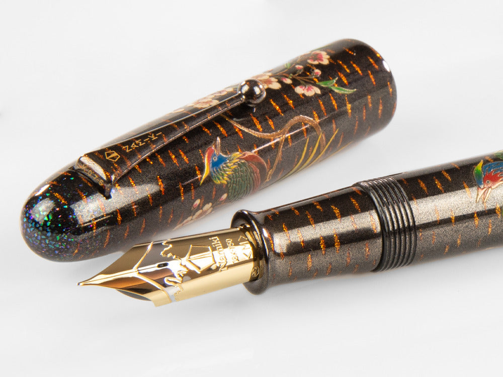 Stylo Plume Namiki Emperor Rakucho Birds and Cherry Blossom, Maki-e