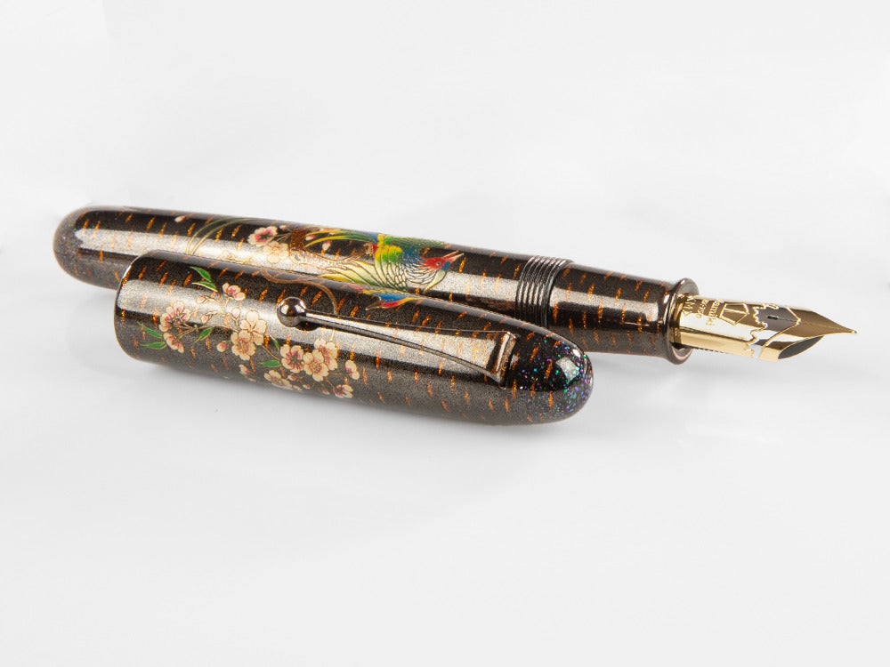 Stylo Plume Namiki Emperor Rakucho Birds and Cherry Blossom, Maki-e