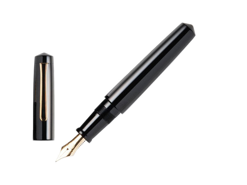 Stylo Plume Nakaya Writer Kuro-Roiro Noir, Piccolo, Ebonite, Or