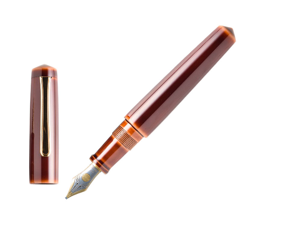 Stylo Plume Nakaya Writer Toki-Tamenuri, Piccolo, Ebonite, Bicolore