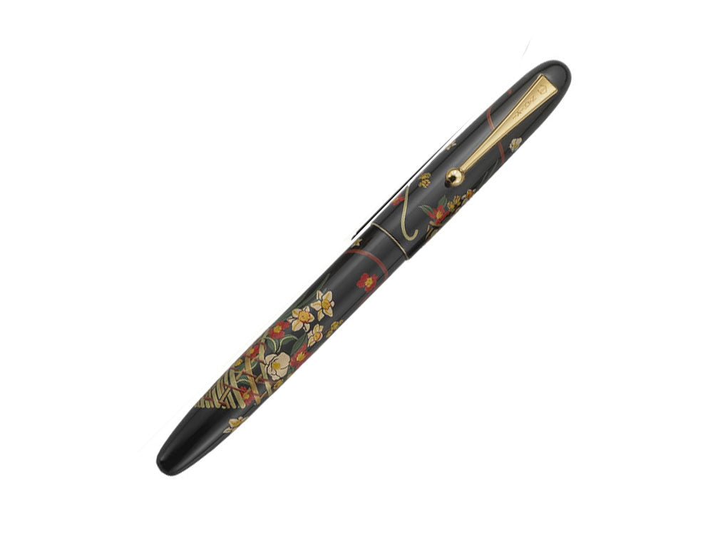 Stylo Plume Namiki Nippon Art Flower Basket, Attributs or, FN-5M-HA