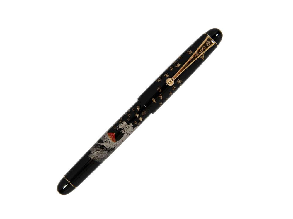 Roller Namiki Tradition Mount Fuji and Wave, Laque, Attributs or, BLK-30P-7-FN