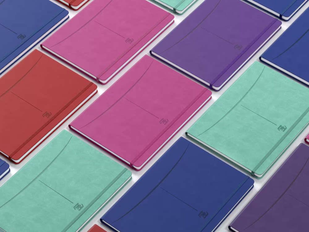 Carnet Blanc Oxford Signature A5 Lilas, 400163615-LILA
