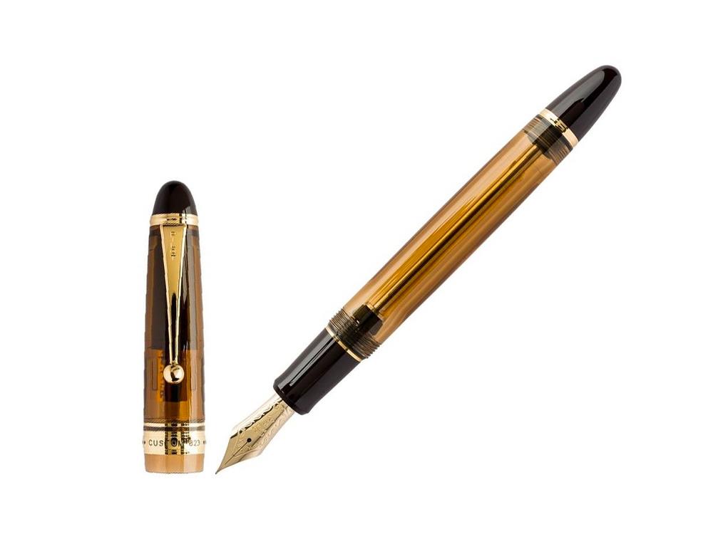 Stylo Plume Pilot Custom 823 Ambre, Résine, Attributs or,60556