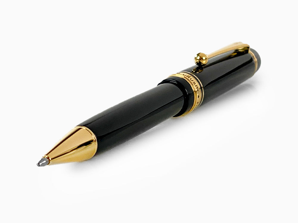 Stylo bille Pilot Custom Urushi, Ebonite, Plaqué or, Noir, BKV-45R-B
