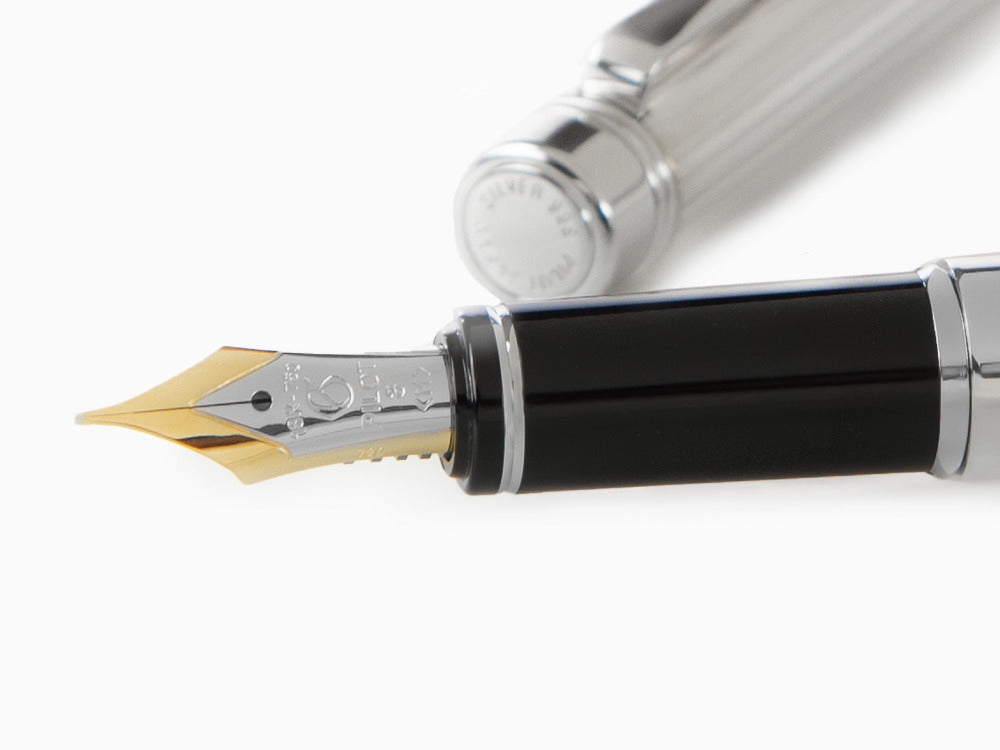 Stylo Plume Pilot Grance Stripe, Attributs rhodium, Argent, FGNZ-35SS-GS