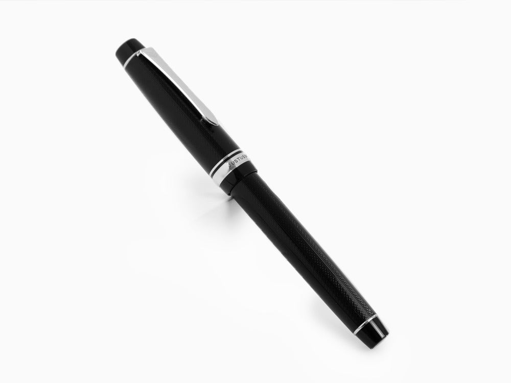 Stylo Plume Pilot Justus 95, Résine, Rhodium, Noir, FJ-3MRR-NB-NT