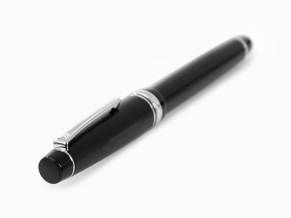 Stylo Plume Pilot Justus 95, Résine, Rhodium, Noir, FJ-3MRR-NB-NT