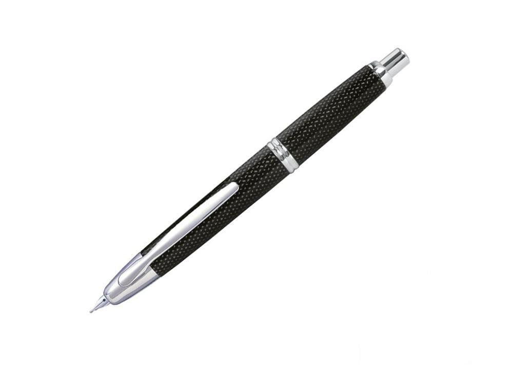 Stylo Plume Pilot Rétractable Carbonesque Black, "Capless"