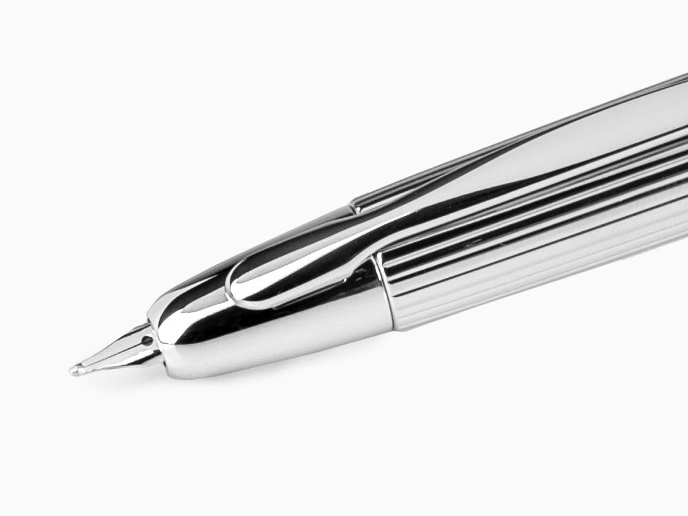 Stylo Plume Pilot Capless Stripes, Métal, Attributs rhodium, Argent