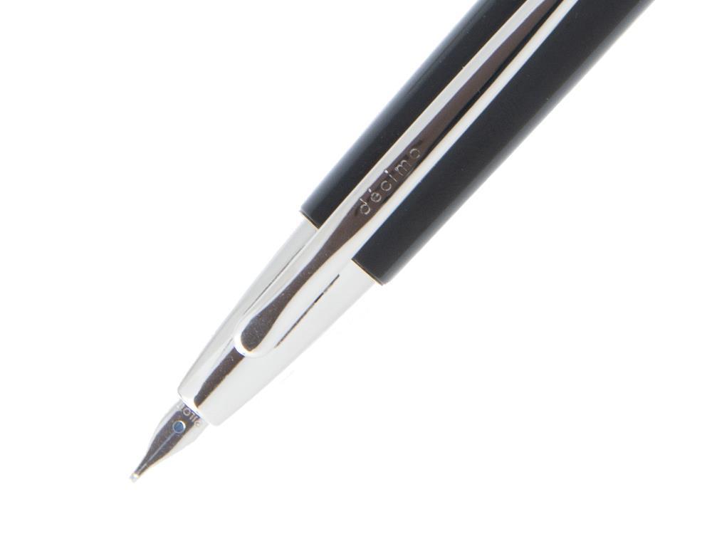 Stylo Plume Pilot Capless Decimo, Laque, Noir, FK-1500D-RH-BLACK