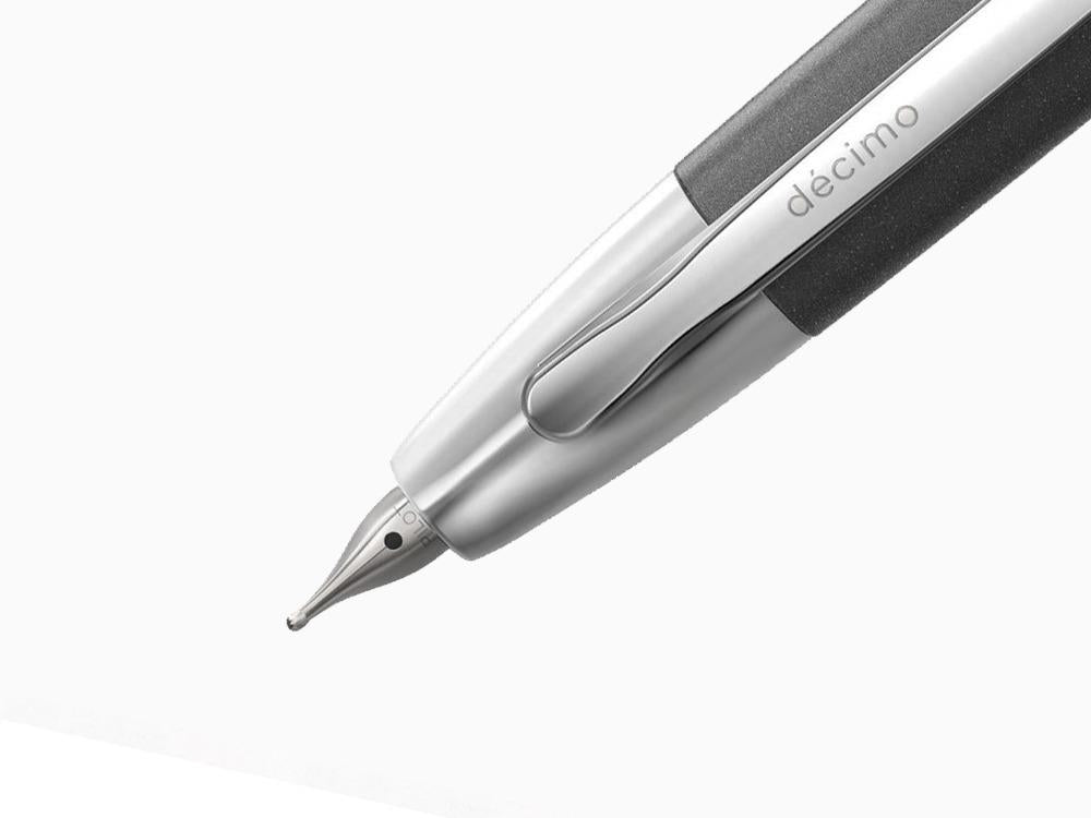 Stylo Plume Pilot Capless Decimo, Chrome, Gris, FK-1500D-RH-GREY