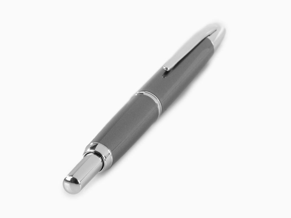 Stylo Plume Pilot Capless Decimo, Chrome, Gris, FK-1500D-RH-GREY