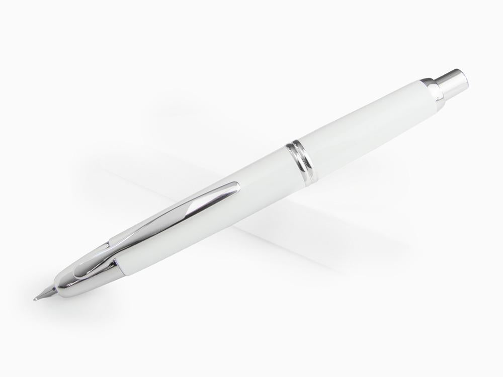 Stylo Plume Pilot Capless Decimo, Blanc, Chrome, FK-1500D-RH-WHITE