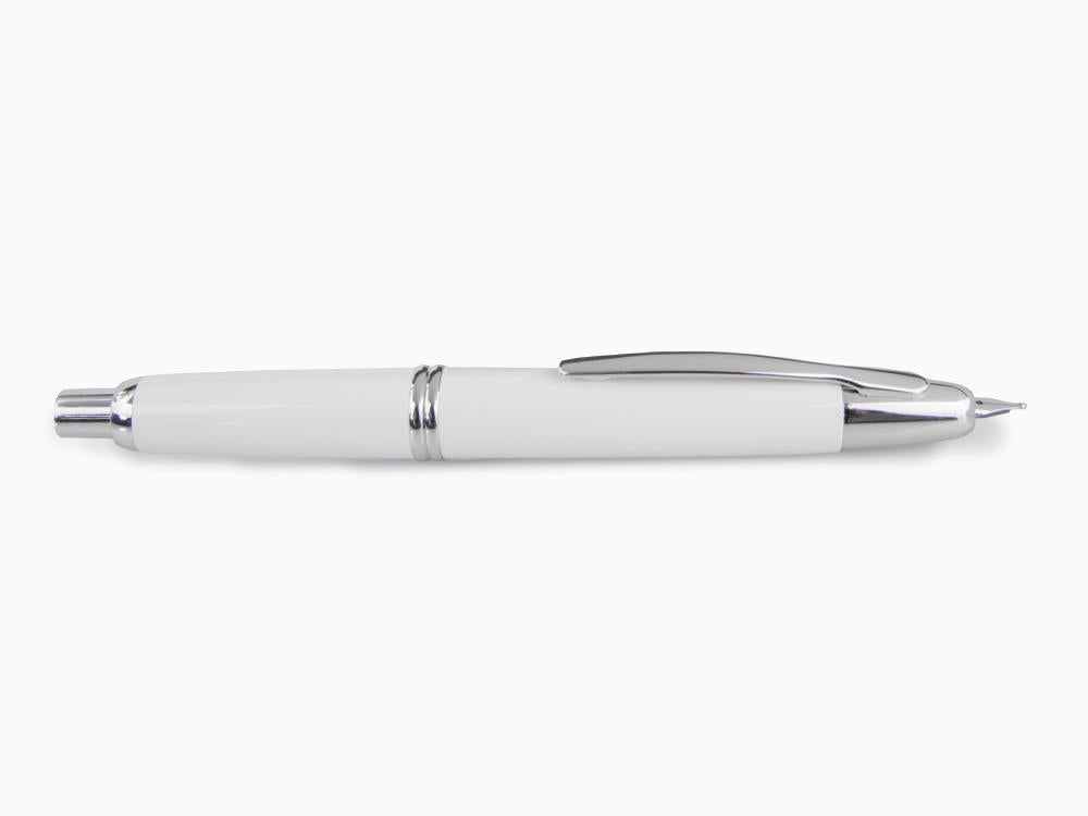Stylo Plume Pilot Capless Decimo, Blanc, Chrome, FK-1500D-RH-WHITE