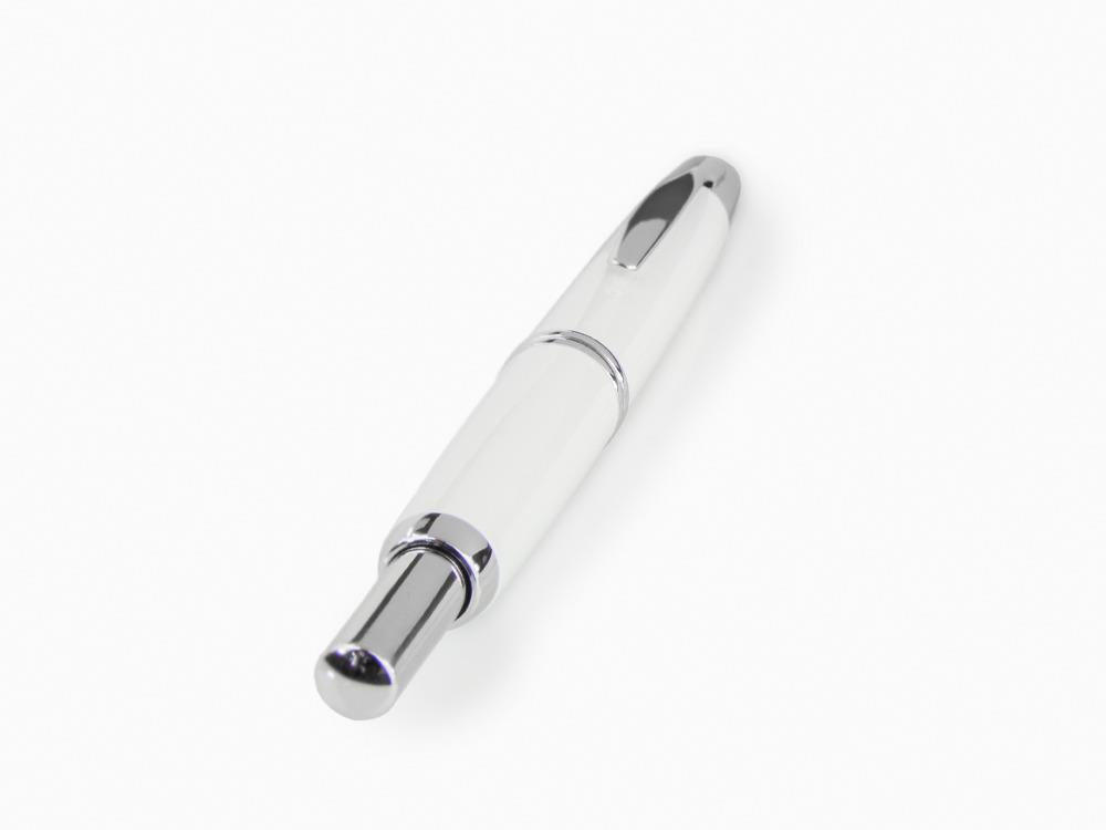 Stylo Plume Pilot Capless Decimo, Blanc, Chrome, FK-1500D-RH-WHITE