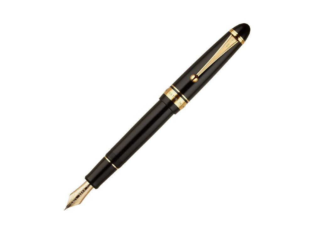 Stylo Plume Pilot Custom 743, Plaqué or, Noir, FKK-3000R
