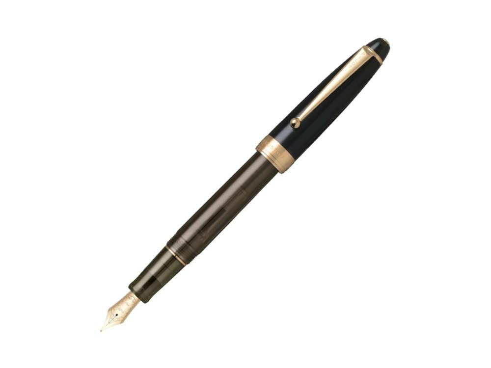 Stylo Plume Pilot Custom NS Adventure Brown, Plaqué or, FKNS-1-BN