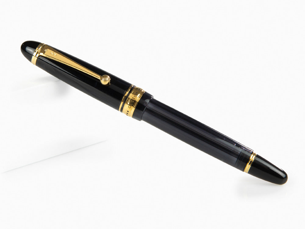 Stylo Plume Pilot Custom 823, Résine Acrilique, Or, Noir, NC823N