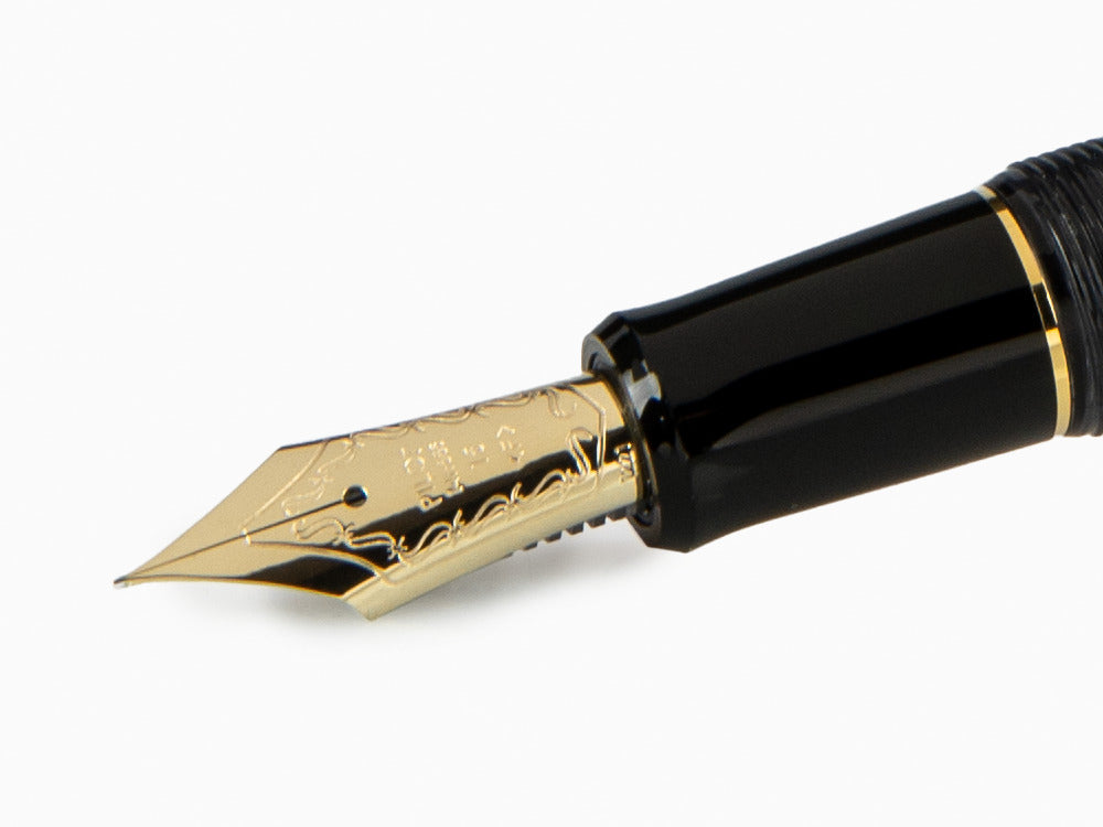 Stylo Plume Pilot Custom 823, Résine Acrilique, Or, Noir, NC823N