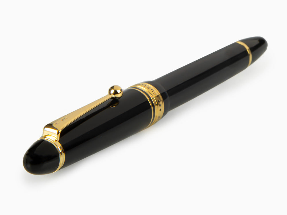 Stylo Plume Pilot Custom 823, Résine Acrilique, Or, Noir, NC823N