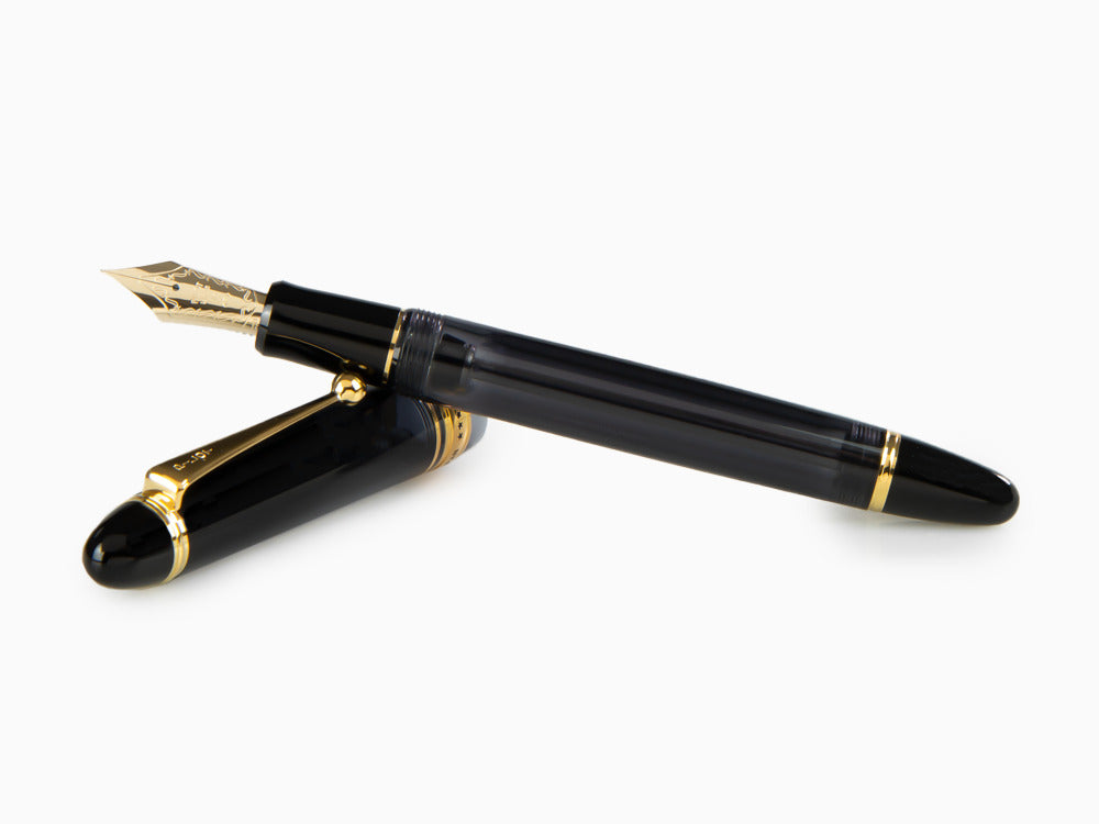 Stylo Plume Pilot Custom 823, Résine Acrilique, Or, Noir, NC823N