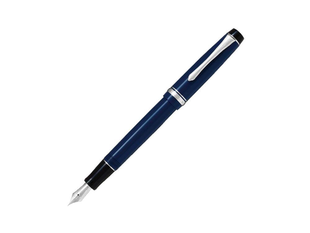 Stylo Plume Pilot Custom Heritage 91, Résine, Chrome, Bleu, NH91A