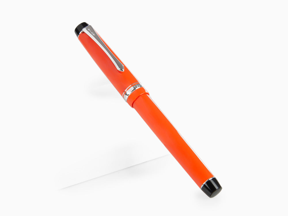 Stylo Plume Pilot Custom Heritage 91, Résine, Chrome, Orange, NH91R