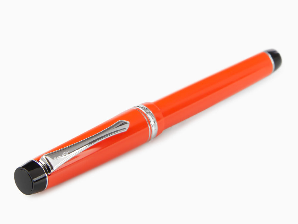 Stylo Plume Pilot Custom Heritage 91, Résine, Chrome, Orange, NH91R