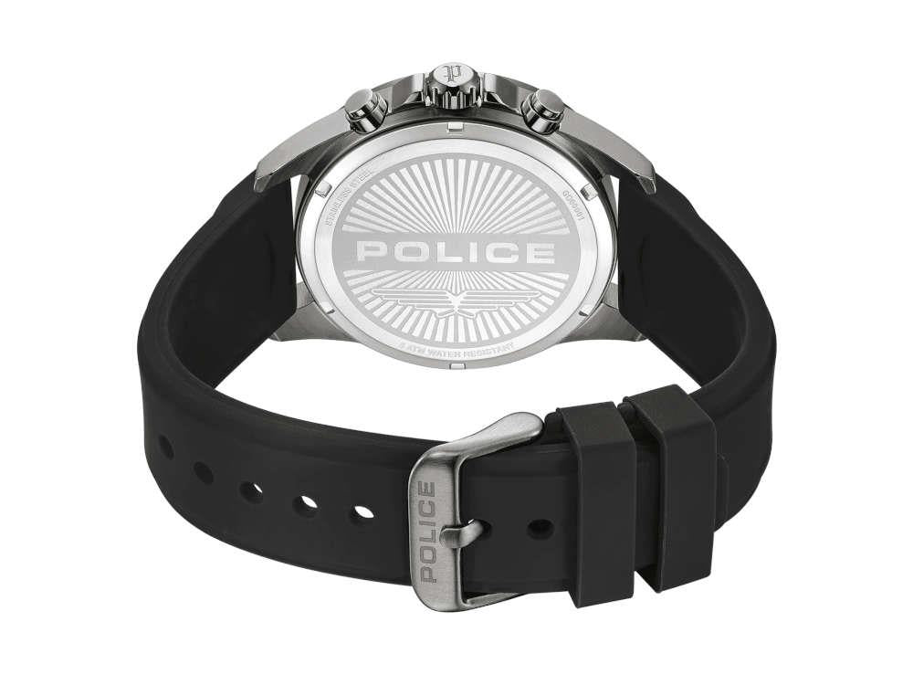 Montre à Quartz Police Cipher, PVD Gun Metal, 45 mm, Vert, PEFGO0000101