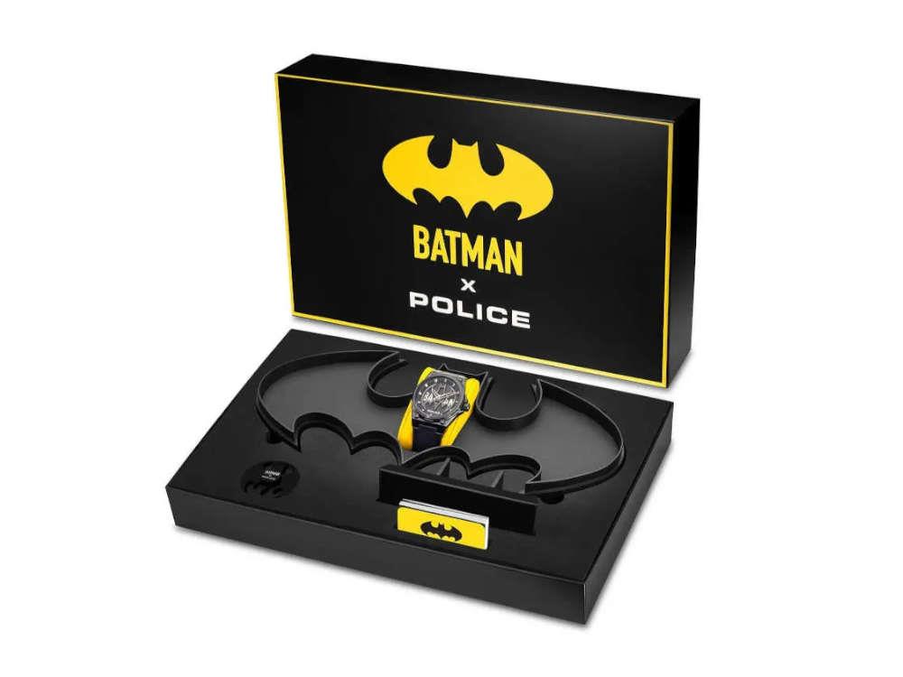 Montre à Quartz Police Batwing, 45 mm, Noir, Édition spéciale, PEWGA0090005-SET