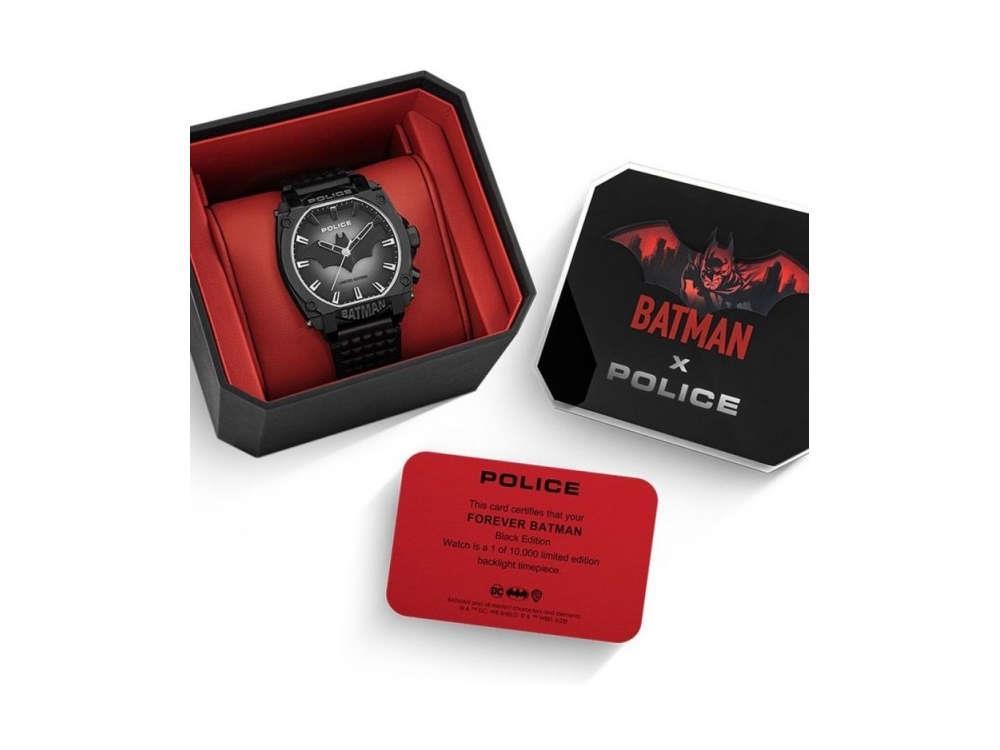 Montre à Quartz Police Forever Batman, Noir, Edition Limitée, PEWGD0022601