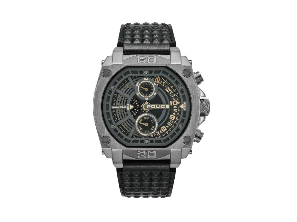 Montre à Quartz Police Norwood, 45 mm, Noir, PEWGF0040002