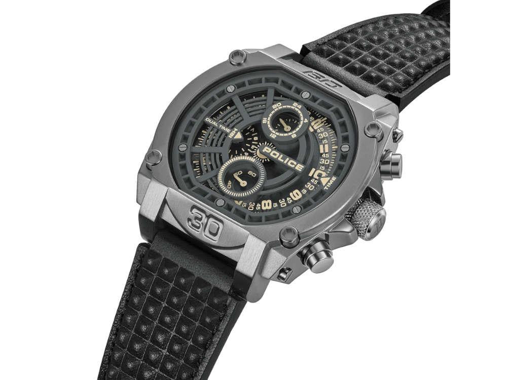 Montre à Quartz Police Norwood, 45 mm, Noir, PEWGF0040002
