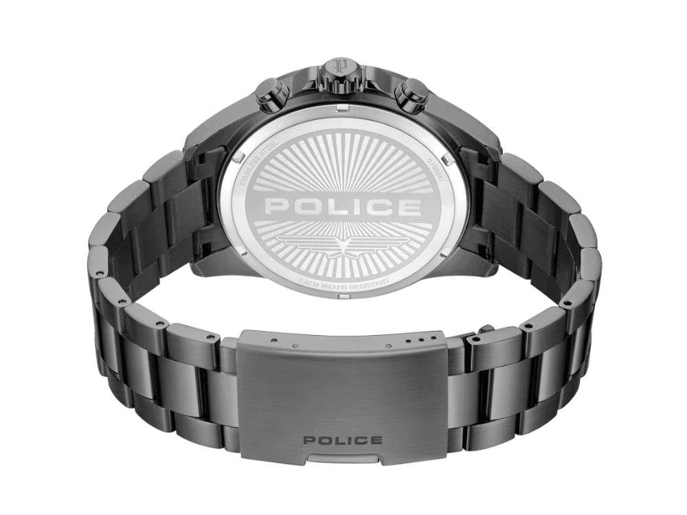 Montre à Quartz Police Cipher, PVD Gun Metal, 45 mm, Noir, PEWGI0000103
