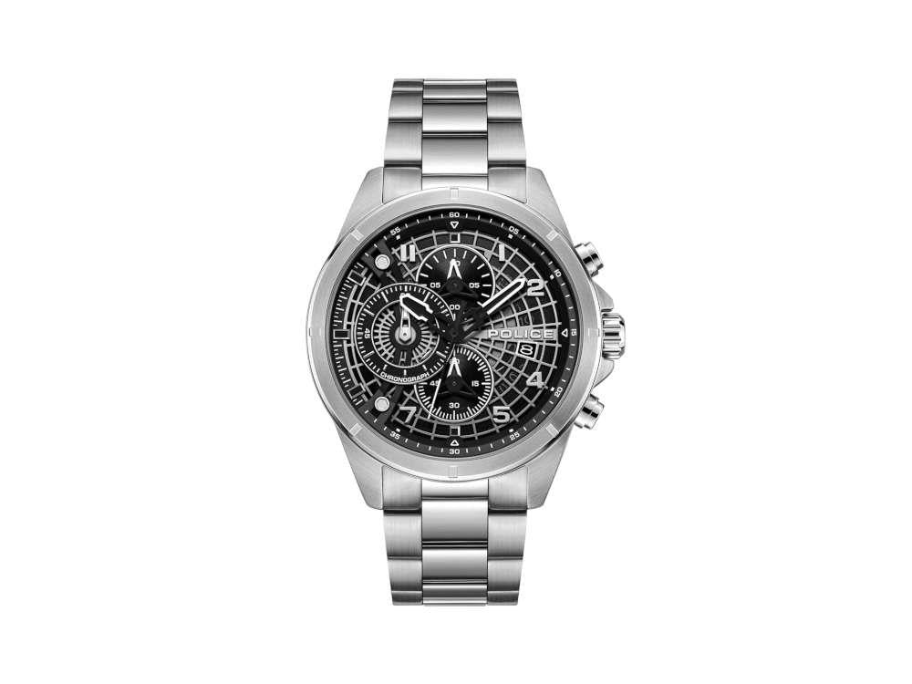 Montre à Quartz Police Cipher, 45 mm, Noir, PEWGI0000104