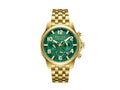 Montre à Quartz Police Belem, PVD Or, 43 mm, Vert, PEWGI0000304
