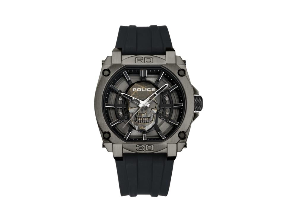 Montre à Quartz Police Norwood-Skull, 45 mm, Noir, PEWGM0001201