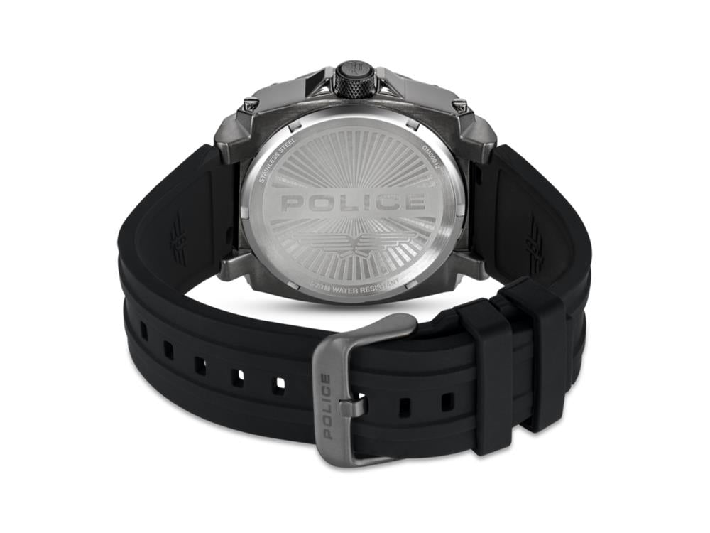Montre à Quartz Police Norwood-Skull, 45 mm, Noir, PEWGM0001201