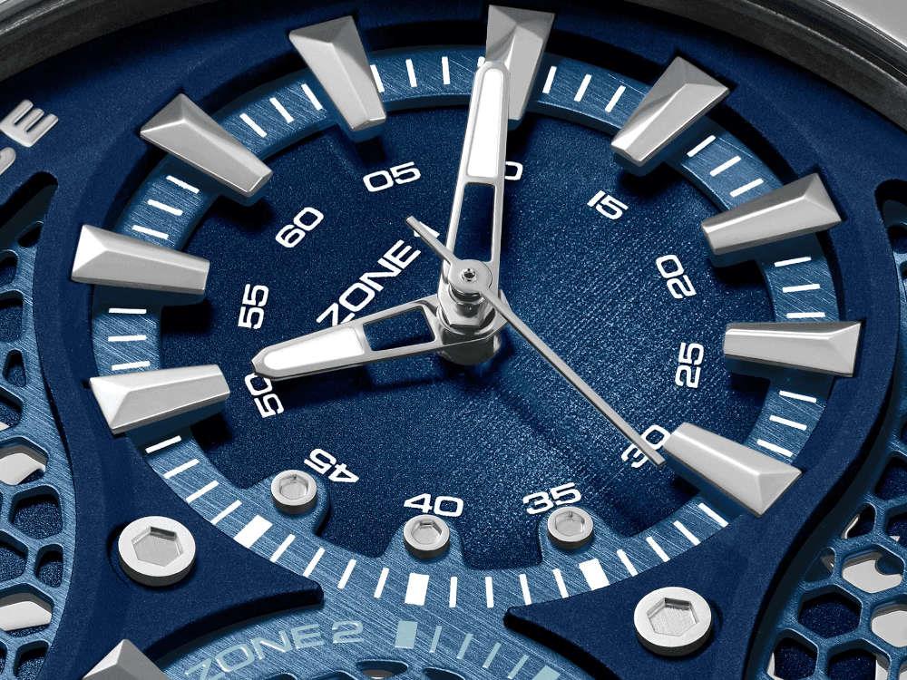 Montre à Quartz Police Boa, PVD, 48 mm, Bleu, PEWGM0071803