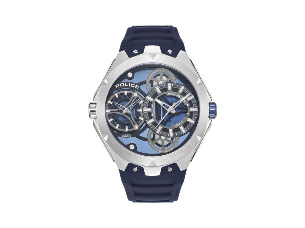 Montre à Quartz Police Scepter, 46 mm, Bleu, PEWGM0081703