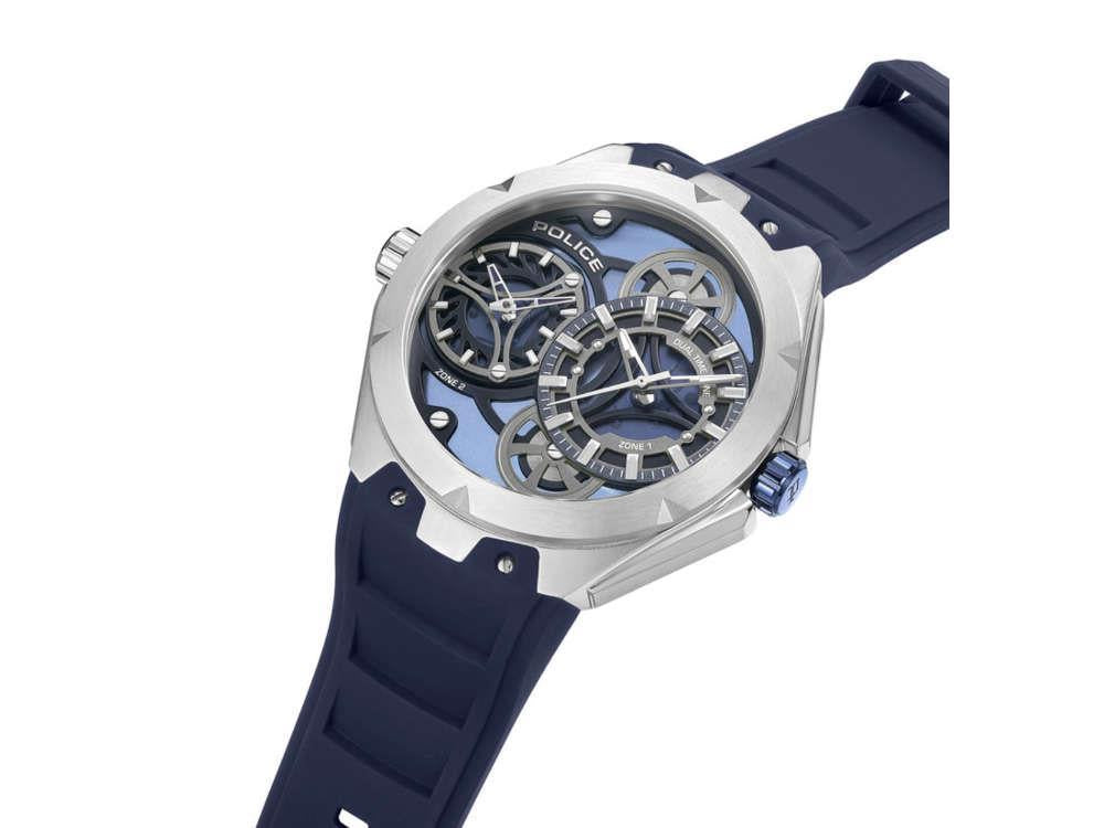 Montre à Quartz Police Scepter, 46 mm, Bleu, PEWGM0081703