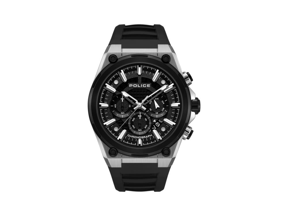 Montre à Quartz Police Uros, 45 mm, Noir, PEWGO0000601