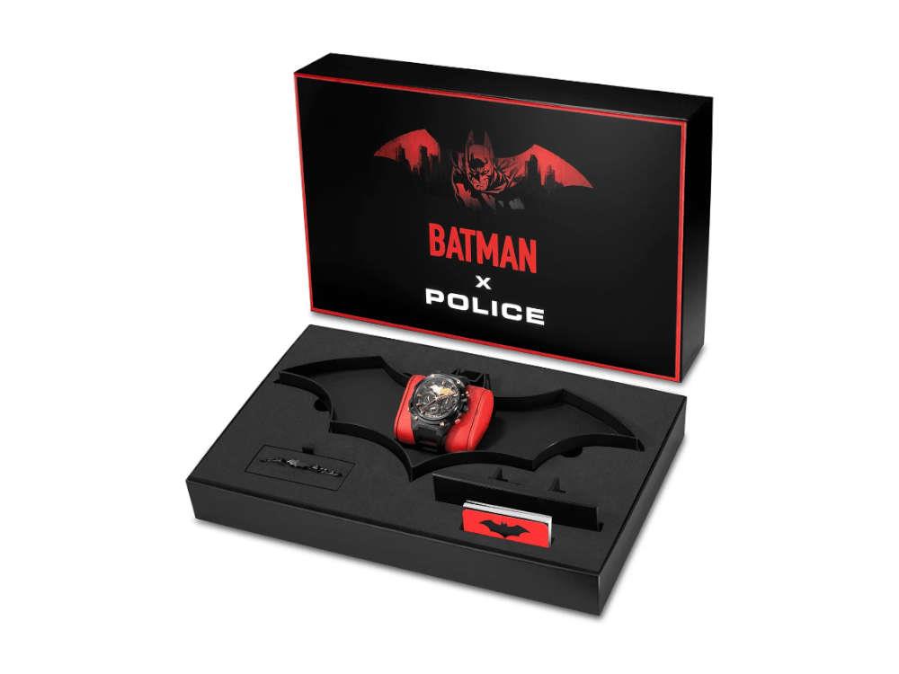 Set Montre à Quartz Police Crusader et Bracelet Batarang Ed Limitée PEWGQ0089902